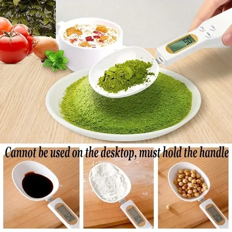 Mini Spoon Scale | Digital Kitchen Scale with LCD Display (0.1–500g)